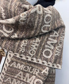 Écharpe cashmere amour