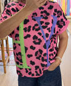 Teeshirt Léo Yeah fuchsia