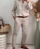 Pantalon Lucas beige Taille du M au XXL