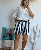 Short rayé marine TU 42/48