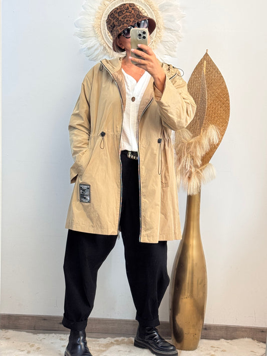 Veste coupe vent beige