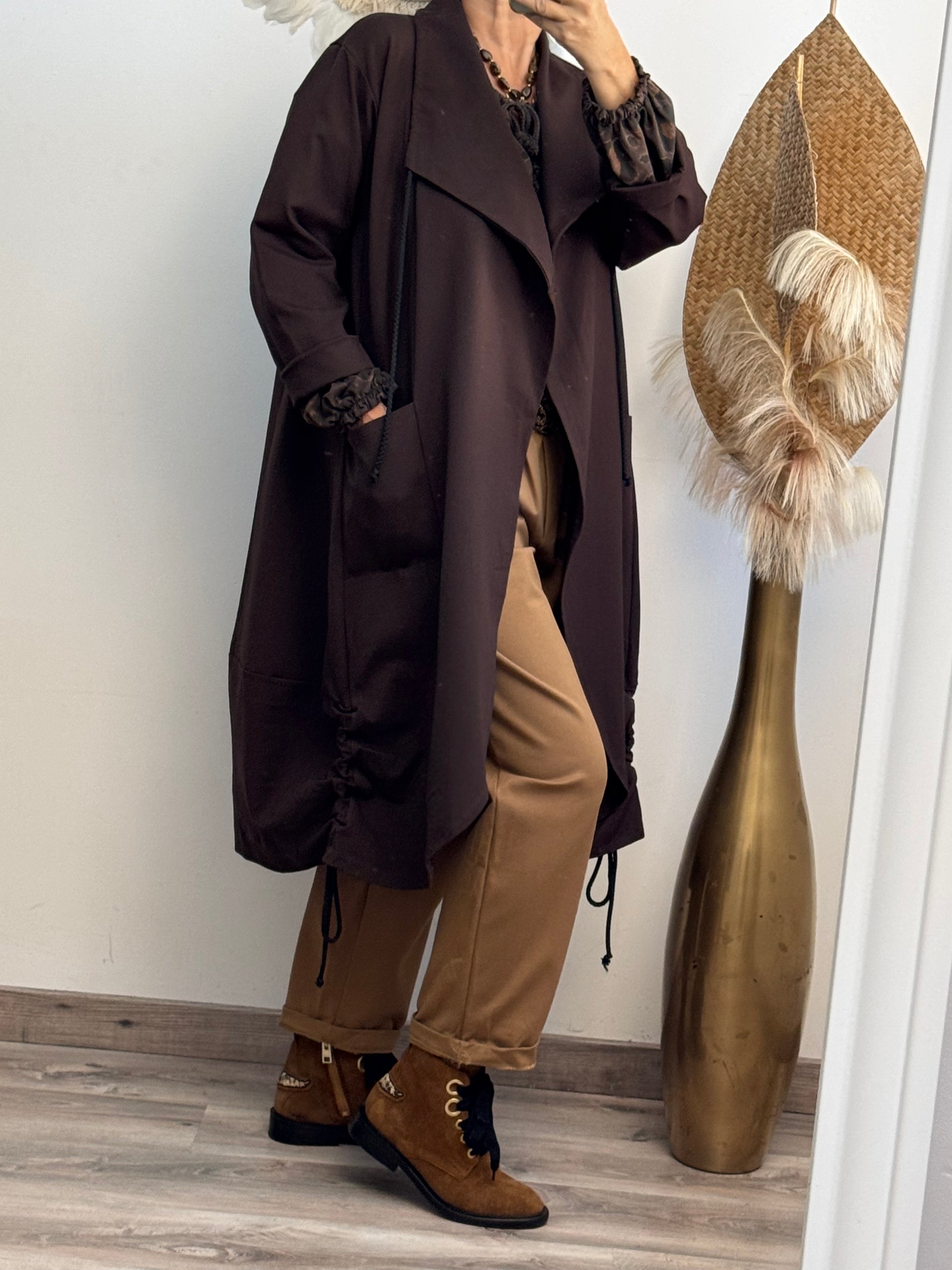Manteau Authur marron