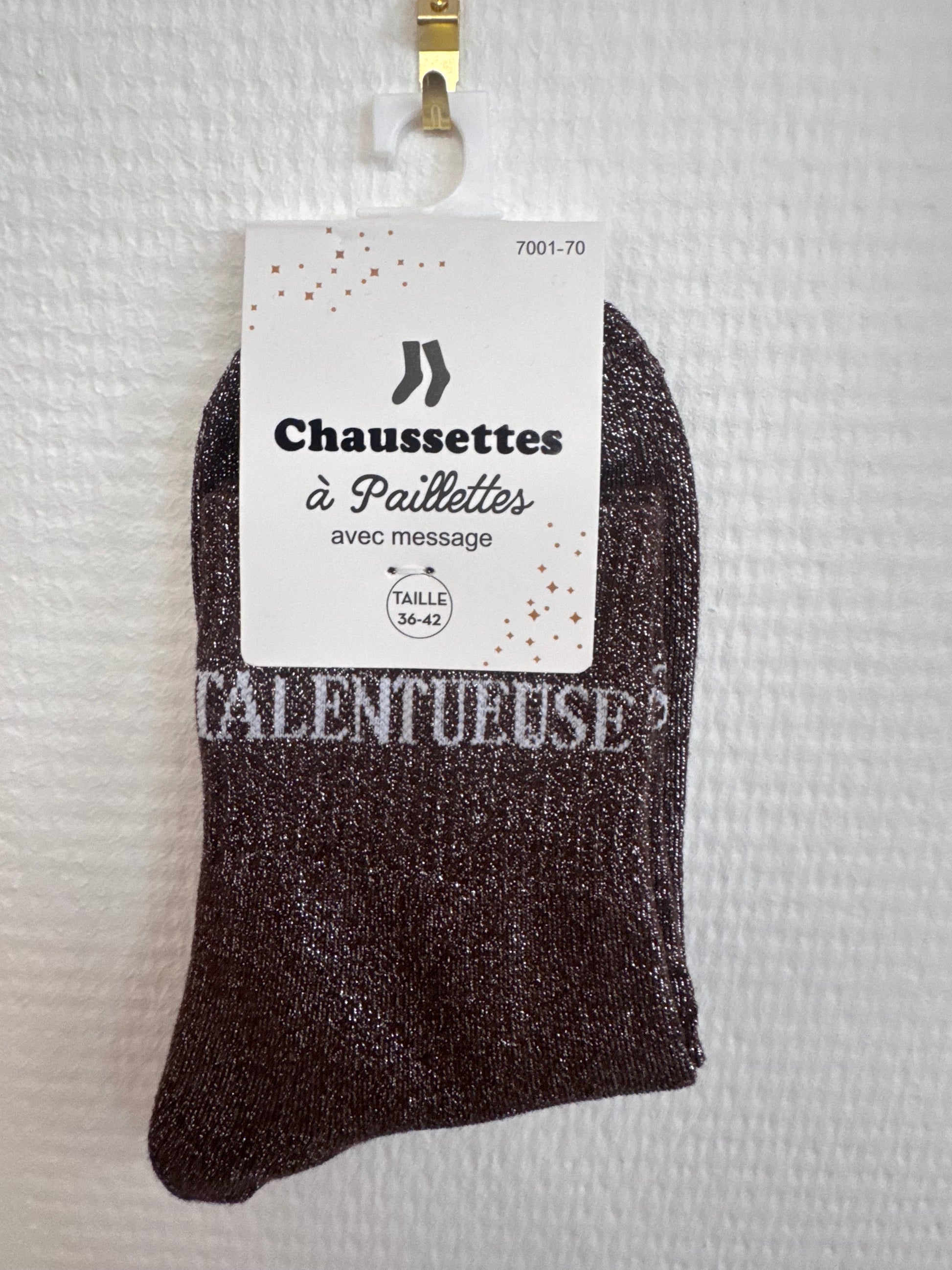 Chaussettes pailletées talentueuse