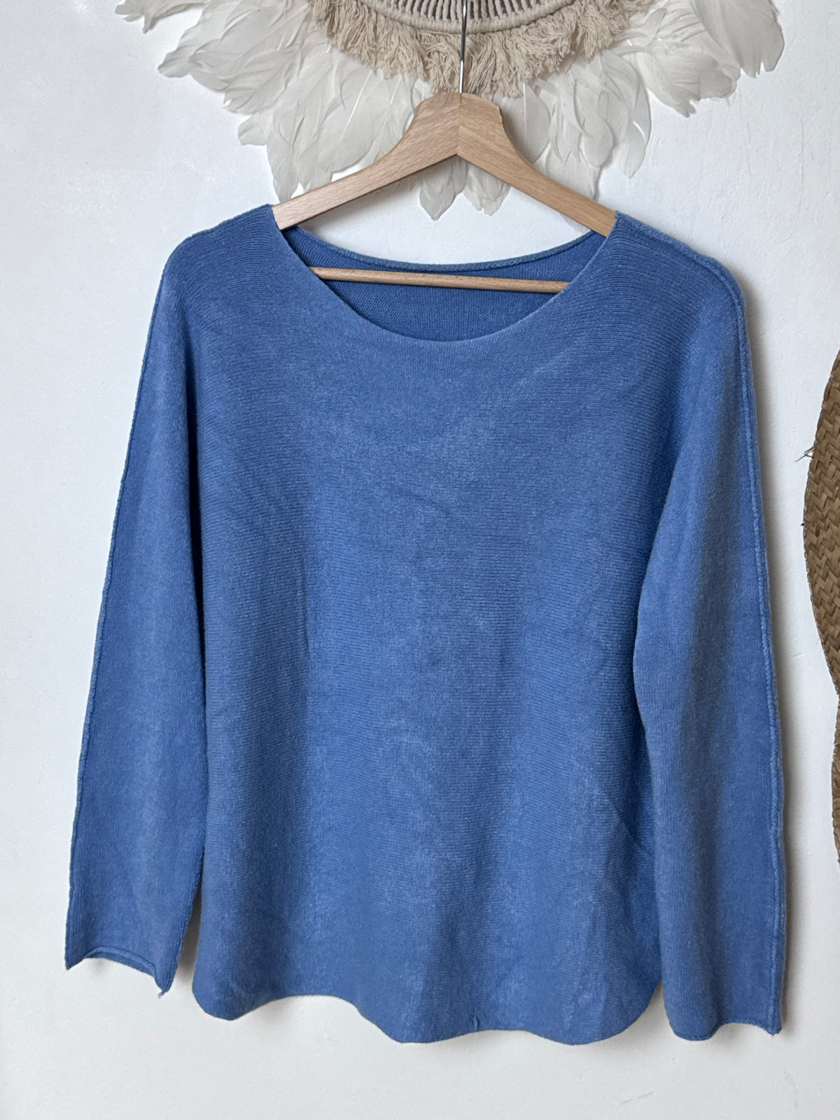 Pull maille col rond