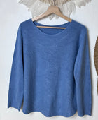 Pull maille col rond