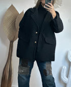 Veste moumoute noire