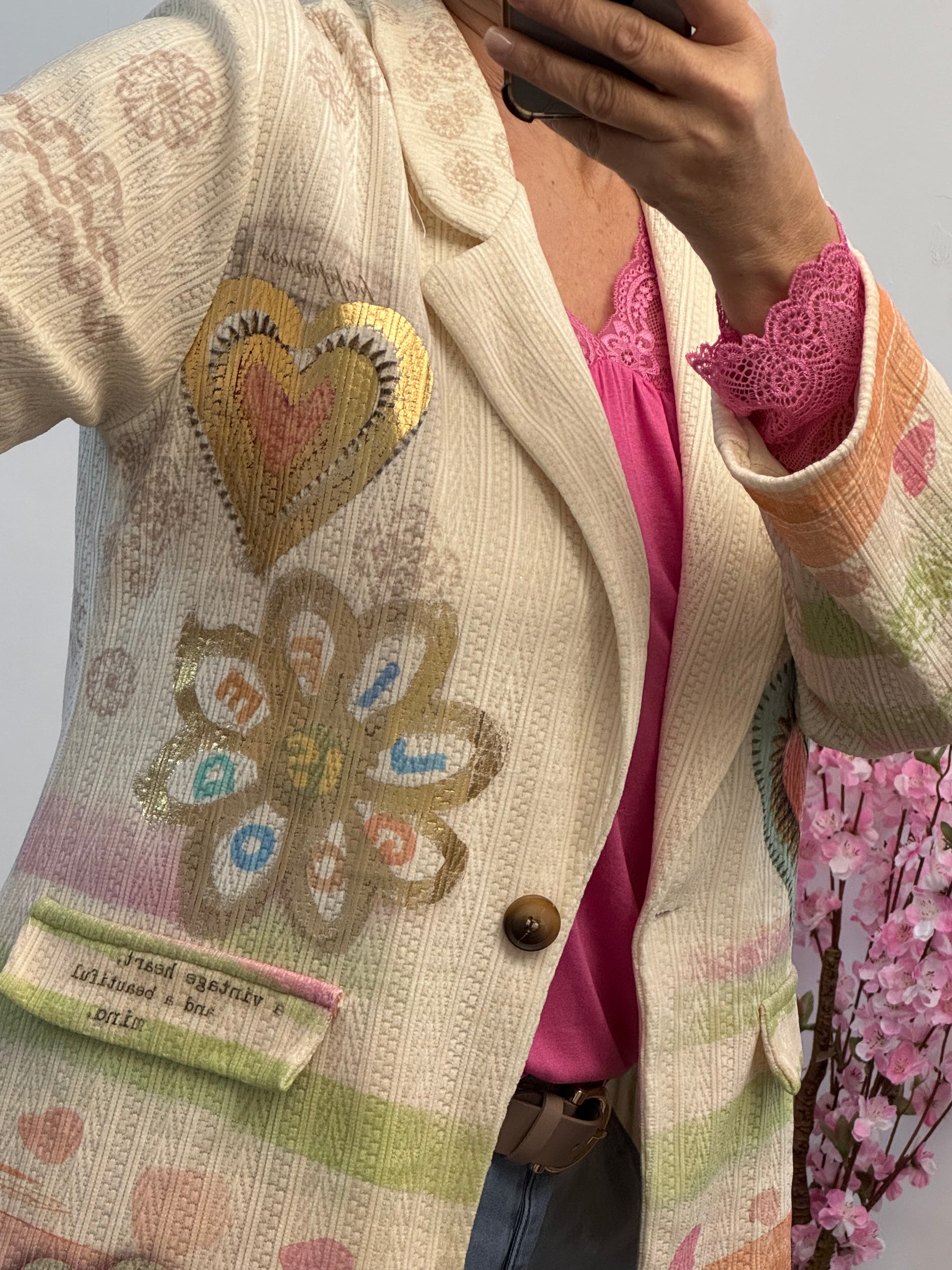 Veste blazer love et œil