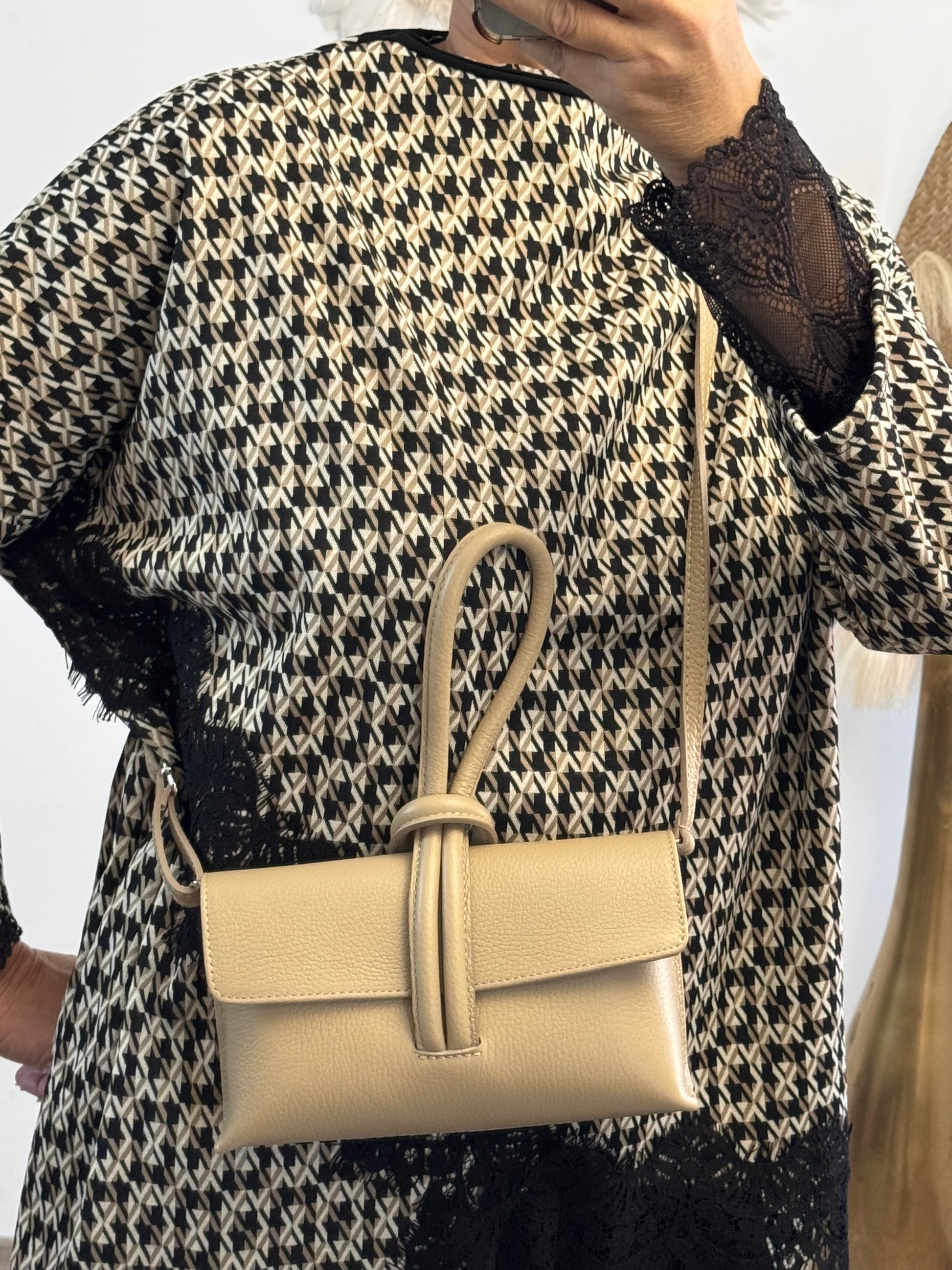 Sac anse cuir beige 🎁