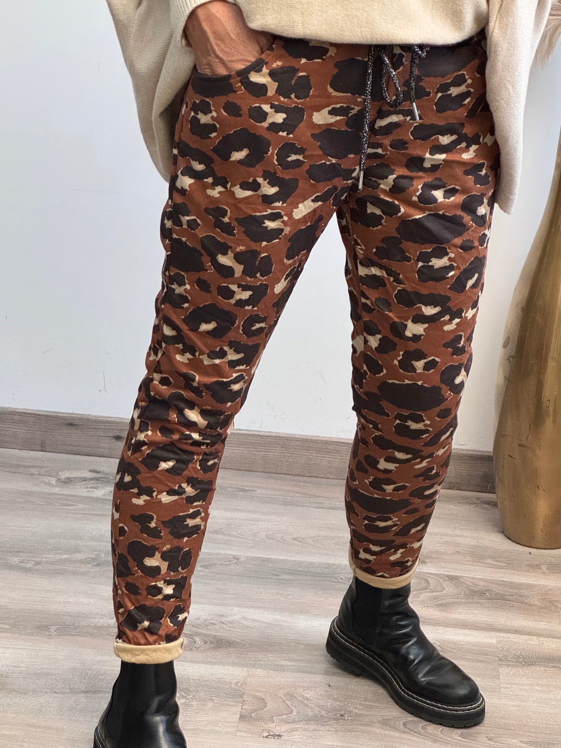 Pantalon suédine Léo