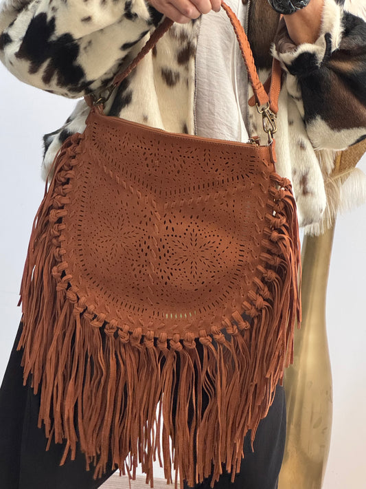 Sac bohème camel