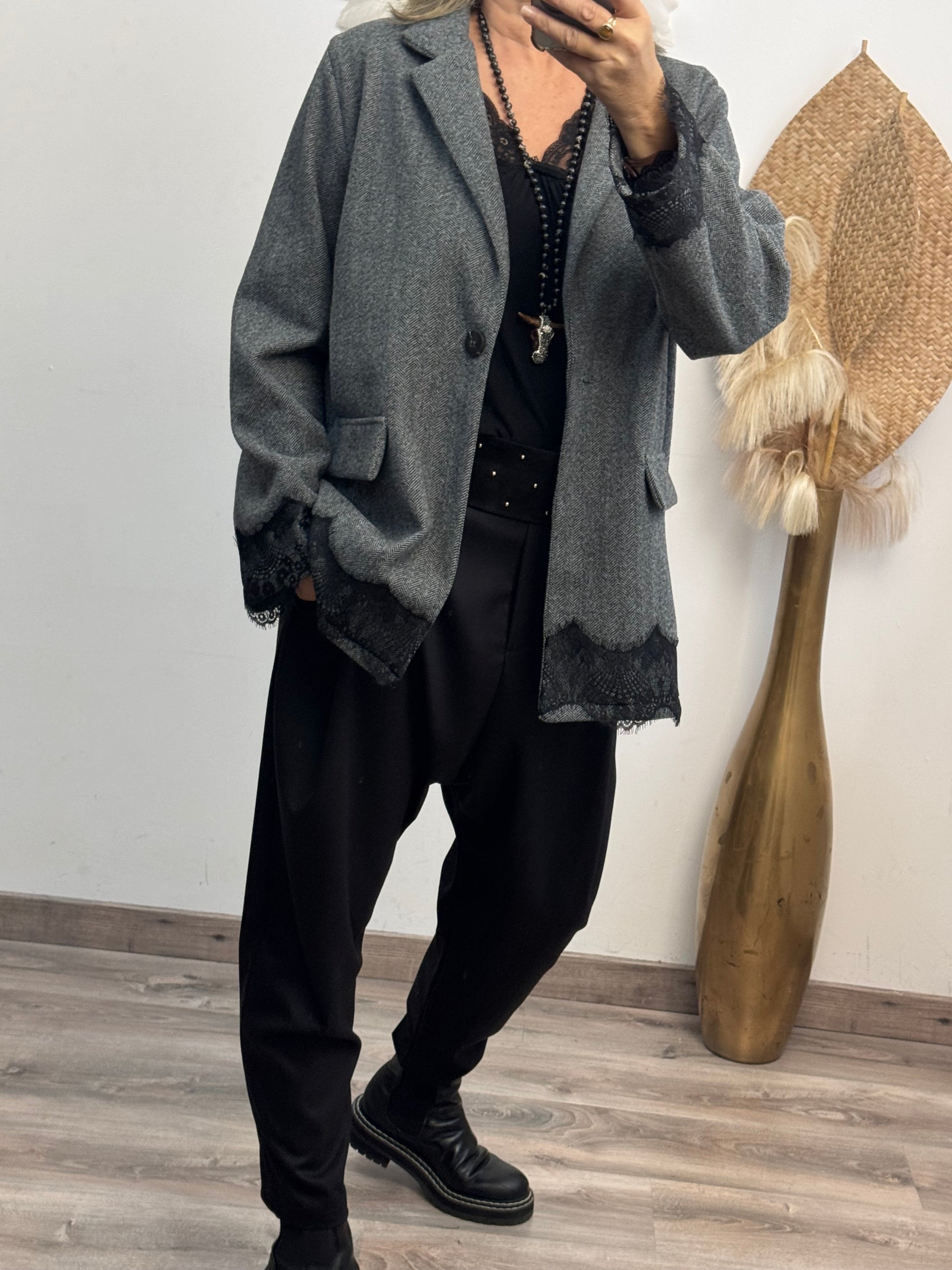 Veste blazer gris chic TU 42/48