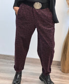 Pantalon Léo lie de vin
