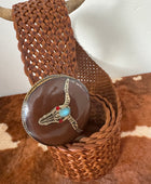 Ceinture bohème boucle tête de buffle