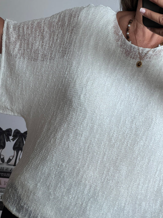 Pull Raphaël blanc TU 40/48