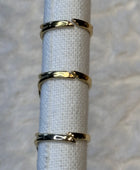 Bague acier inoxydable dorée