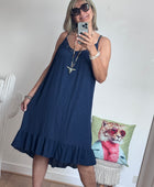Robe d’été à bretelles marine