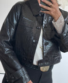 Blouson similicuir croco TU 36/44
