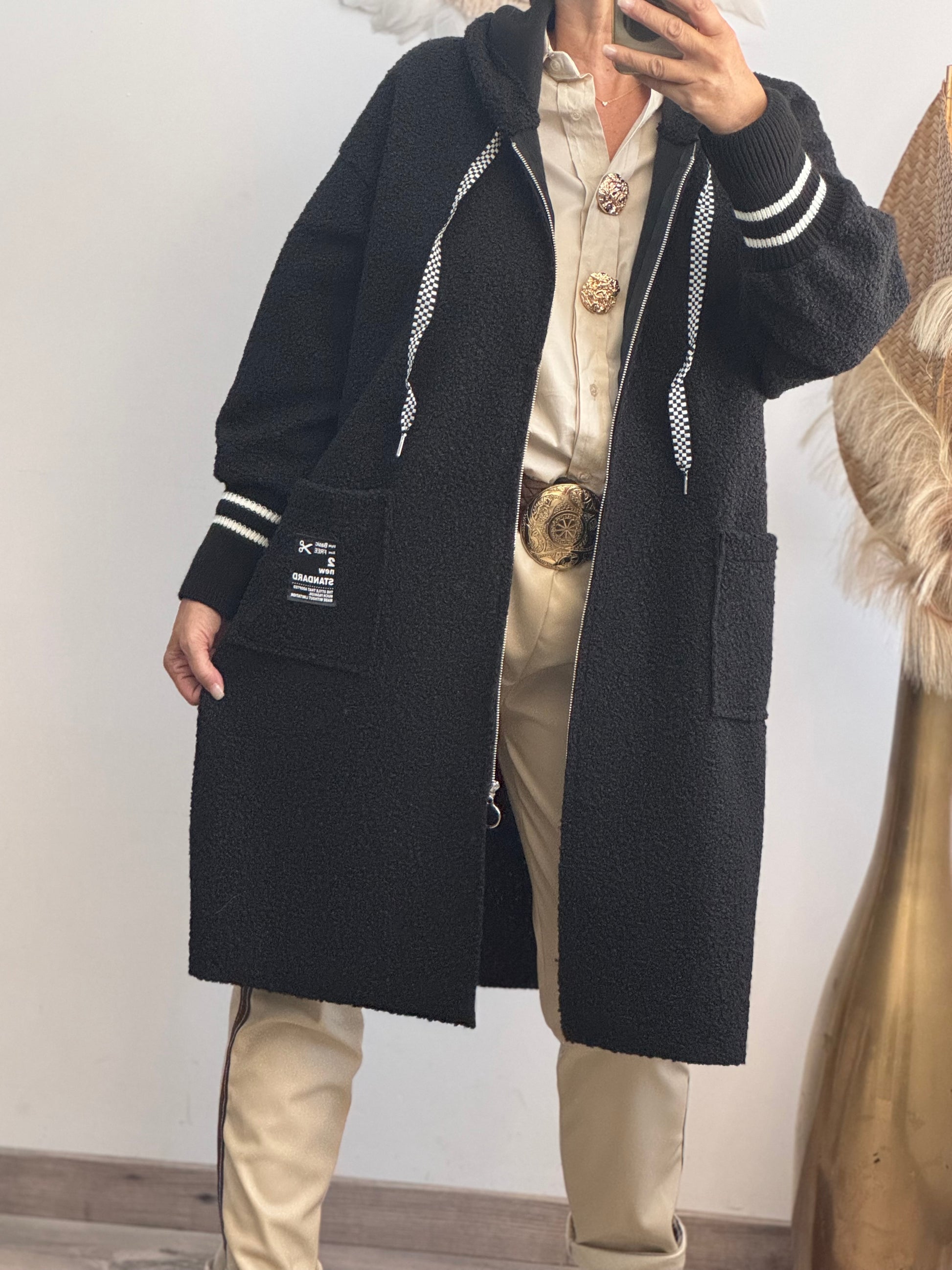 Manteau Octave noir