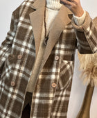 Manteau réversible beige