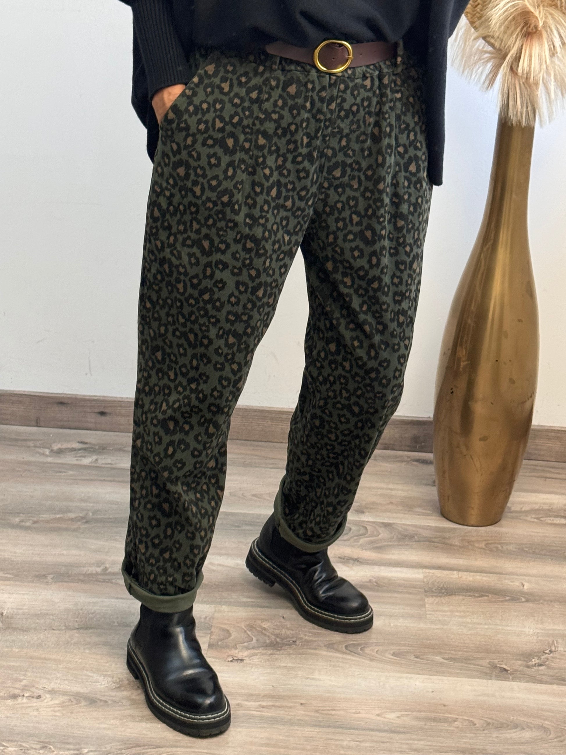 Pantalon Tiago kaki
