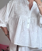 Blouse broderie blanche TU 38/48