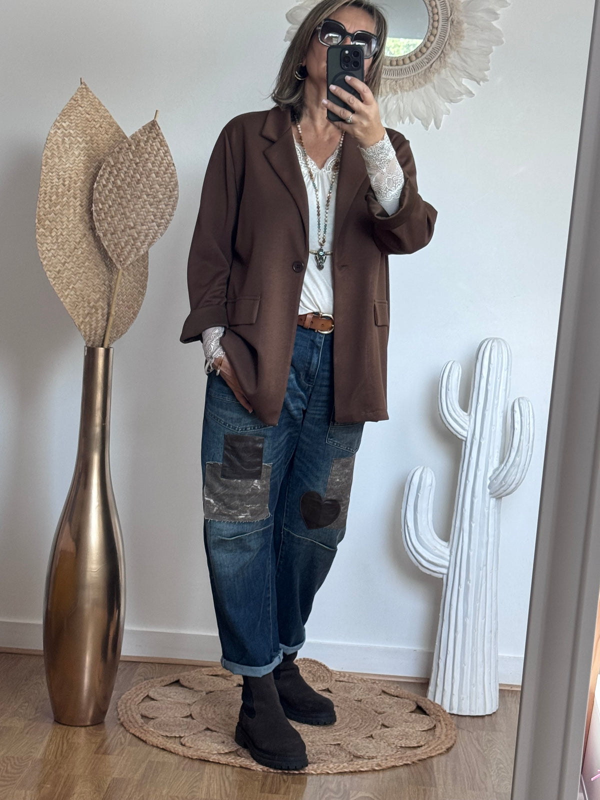 Veste blazer casuel marron TU 40/48