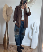 Veste blazer casuel marron TU 40/48