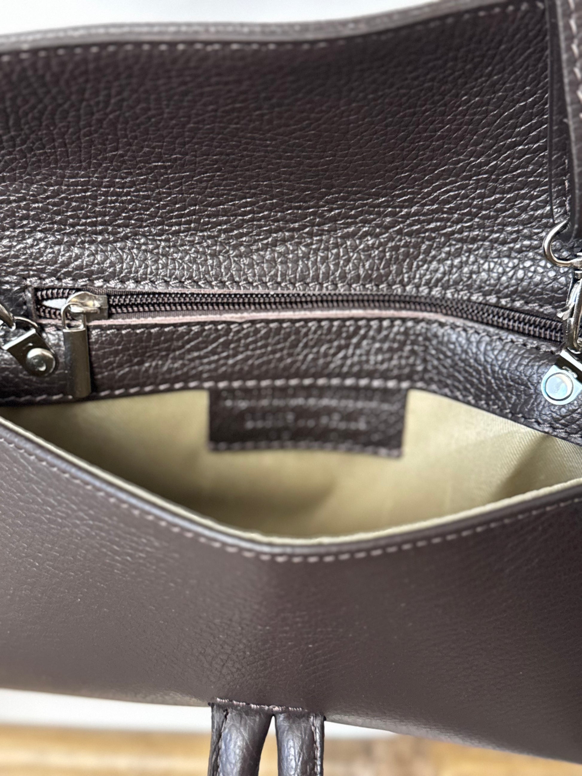 Sac anse cuir marron 🎁