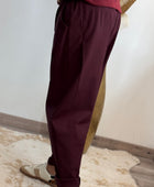 Pantalon César bordeaux