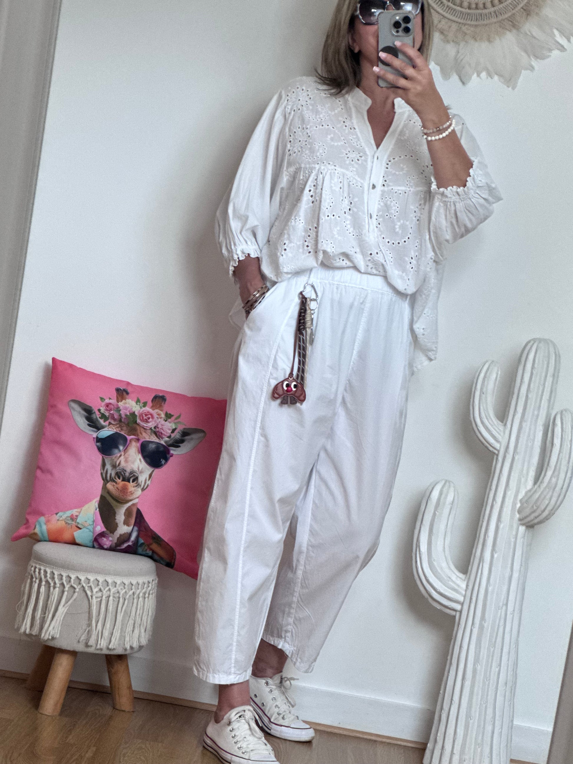 Pantalon blanc balloon TU 36/42