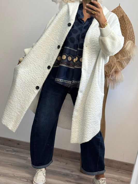 Manteau Marceau blanc