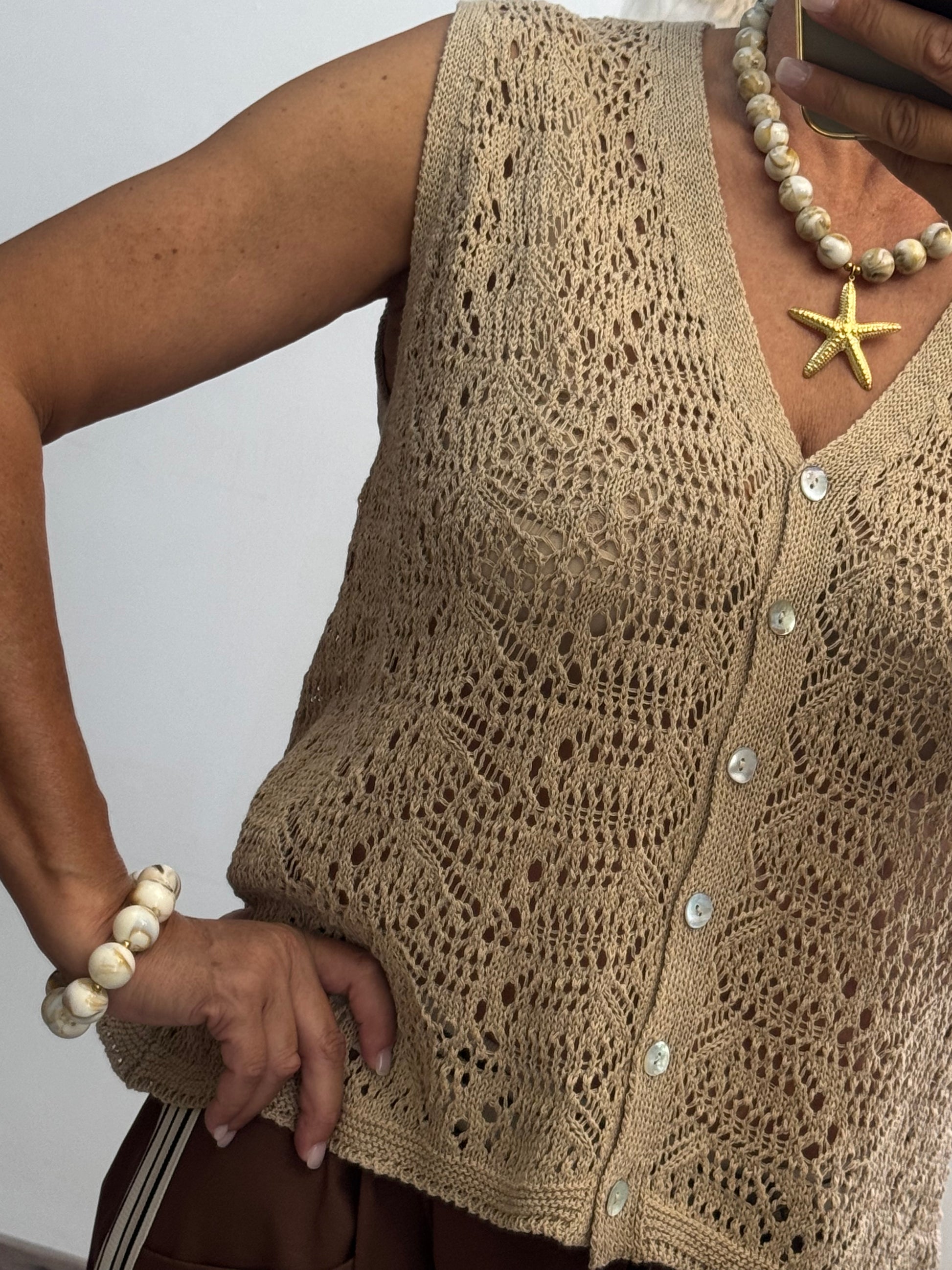 Gilet Adam beige