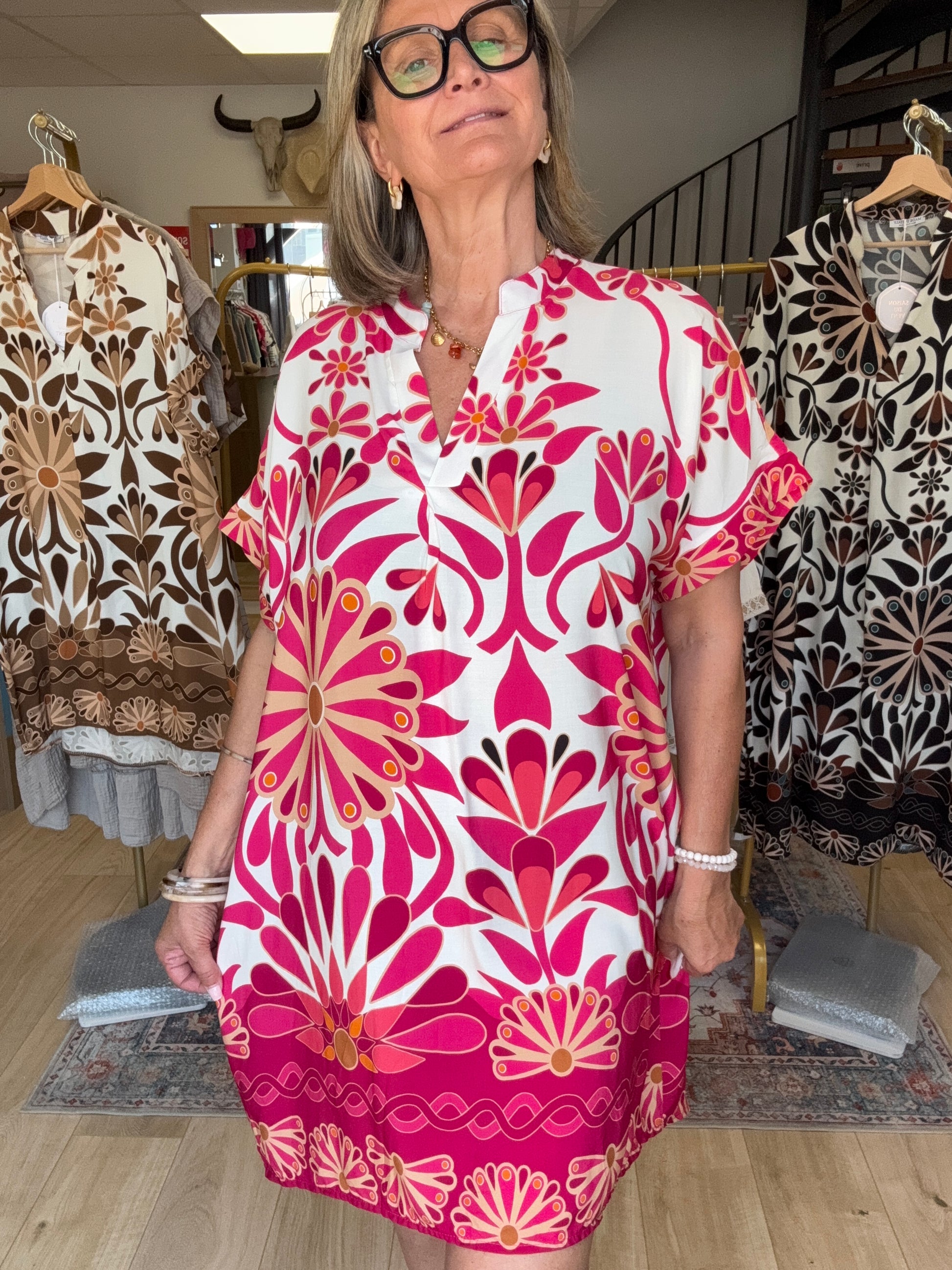 Robe Emma fuchsia
