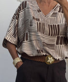 Blouse Ninon marron beige