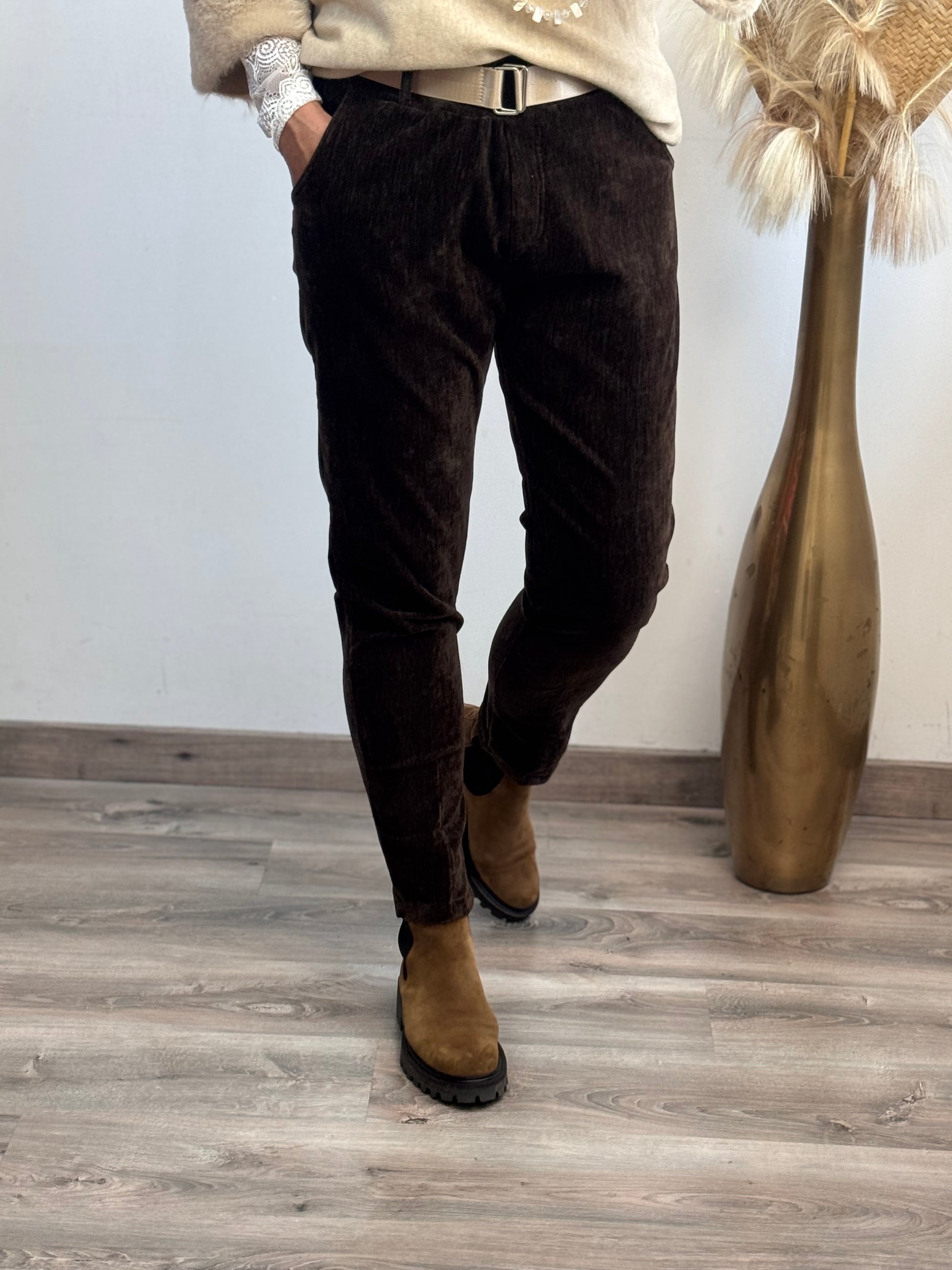 Pantalon Lucas marron