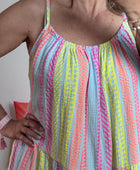 Robe d’été fond bleu
