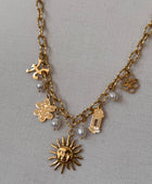 Collier Multi-Breloques Soleil Éclatant Bohème & Lumineux