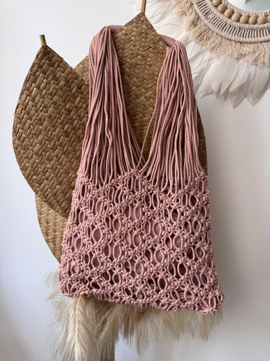 Sac filet rose