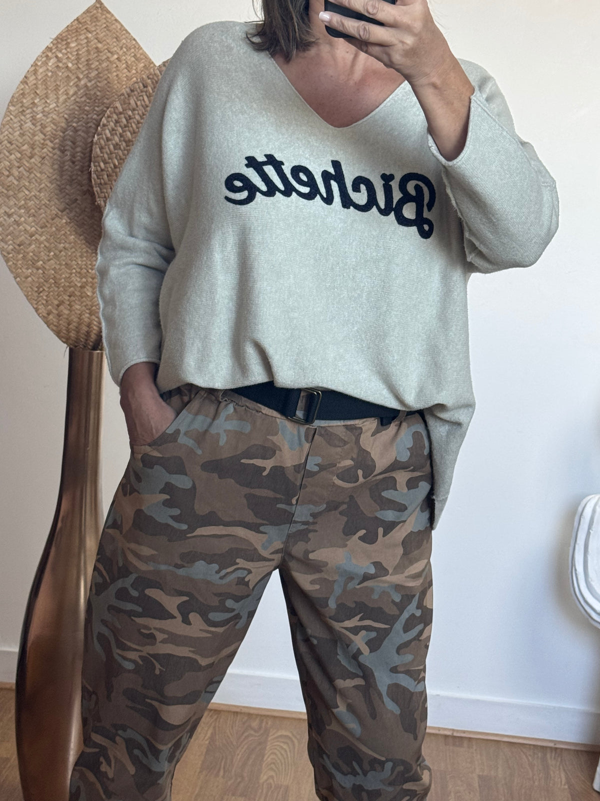 Pull bichette beige