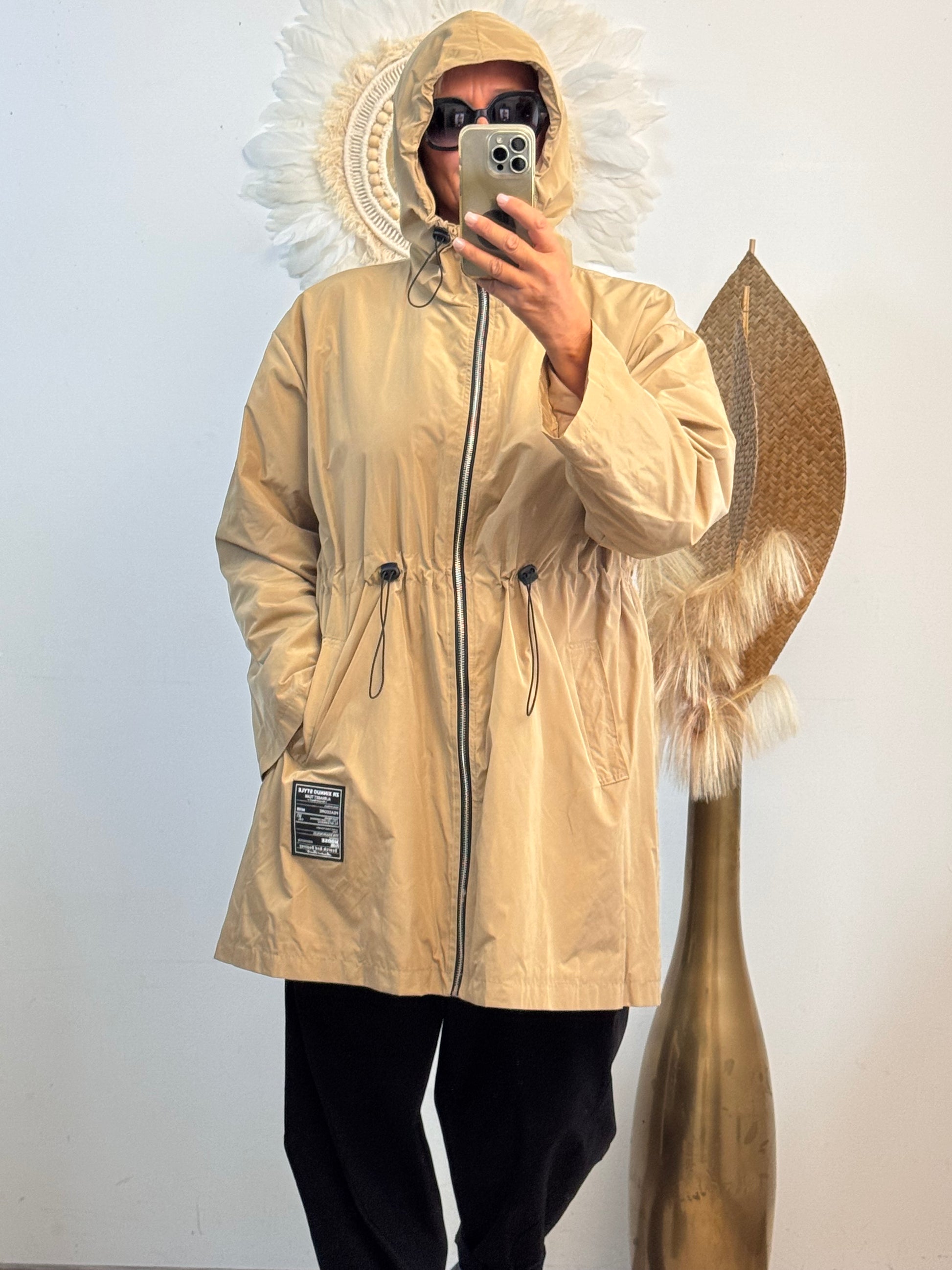 Veste coupe vent beige