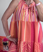 Robe Vichy orange /rose TU 38/44