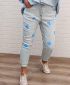 Jeans boyfriend coeurs