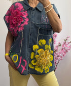 Chemise jeans Flowers