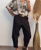 Blouse Ninon marron beige
