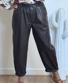 Pantalon SIENNA 🤎 similicuir marron TU 38/46