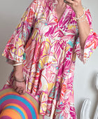 Robe floral rose