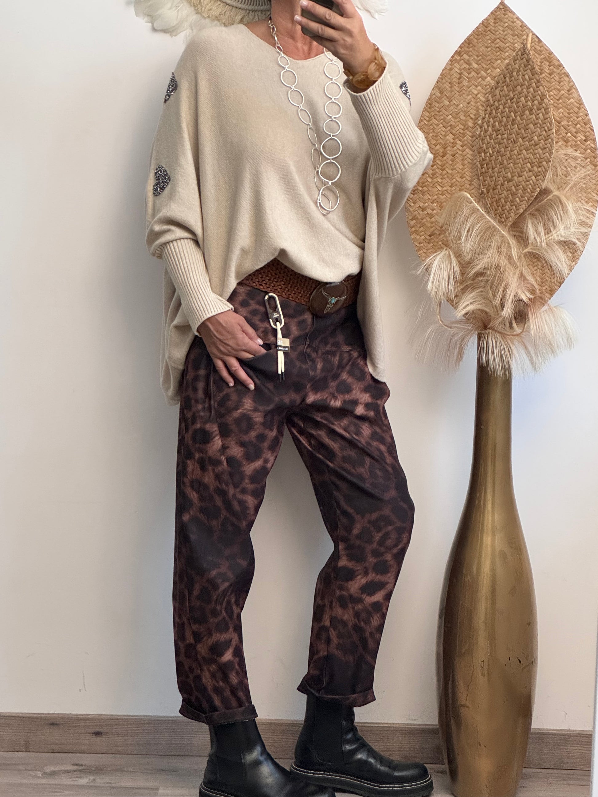Pantalon Léo foncé