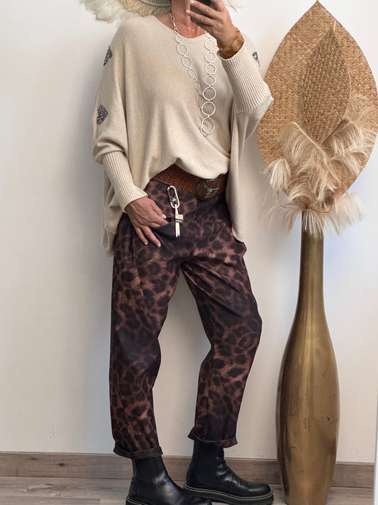 Pantalon Léo foncé