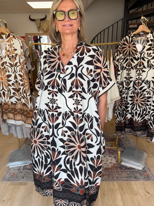 Robe Emma version longue noire TU 40/48