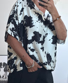 Blouse fluide cow noire TU 38/48